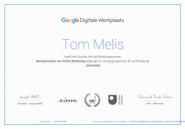 google digitale werkplaats basisprincipes online marketing