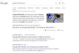 bovenaan komen in google