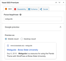 yoast seo keywords